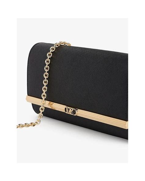 michael kors mona leather clutch